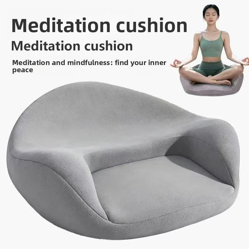 Meditation Mat Yoga Equipment Meditation Cushion Cross‑Legged Memory Cotton Pad Double Disc Thick Removable Washable Use