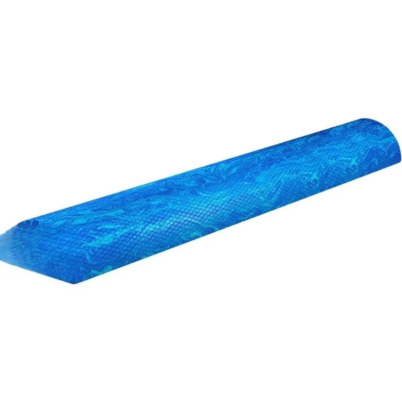 EVA Compact Foam Roller for Physical Therapy Half Yoga Back Roller for Muscle Massage, Back Pain relief - 36 inch - Blue and Gr