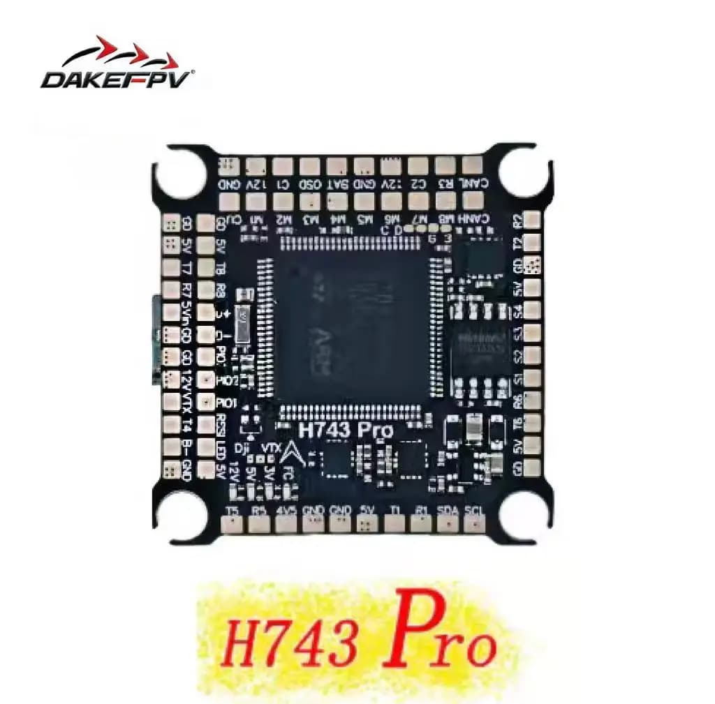 Controller di Volo H743 Pro Bluejay 4-in-1 con ESC 55A 3-6S Lipo Stack/Flytower per Droni FPV da Corsa e Quadricotteri Telecomandati