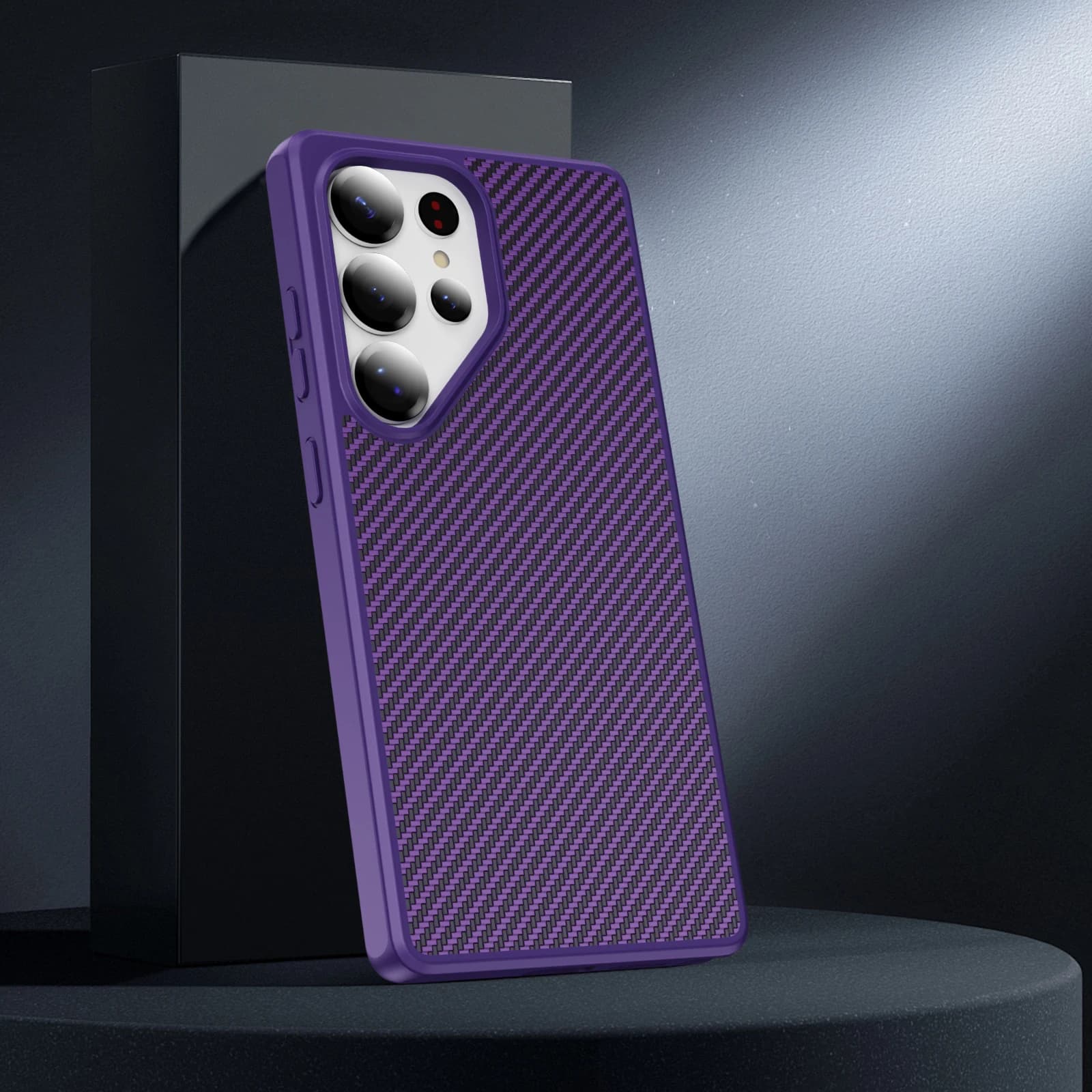 Magnetic Wireless Charging High-end luxury Skin Feel Carbon Fiber Pattern Case For Samsung S26 S25 S24 S23 Ultra Plus Cover