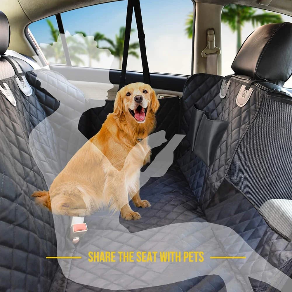 Coprisedile per Cani per Sedile Posteriore, Impermeabile con Finestra a Rete, Anti-graffio e Antiscivolo, Amaca per Auto, Standard