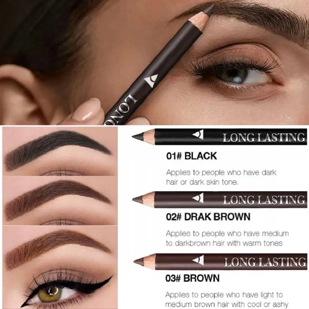 Matita per Sopracciglia in Legno Resistente all'Acqua, Eyeliner Impermeabile, Perfetto per le Sopracciglia