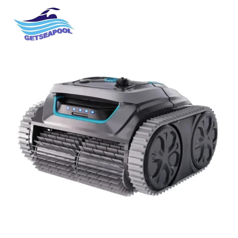 Robot Pulitore per Piscina con Controllo Remoto WIFI, Attrezzatura Automatica per la Pulizia della Piscina, Aspirapolvere Robotico Wireless per Piscina