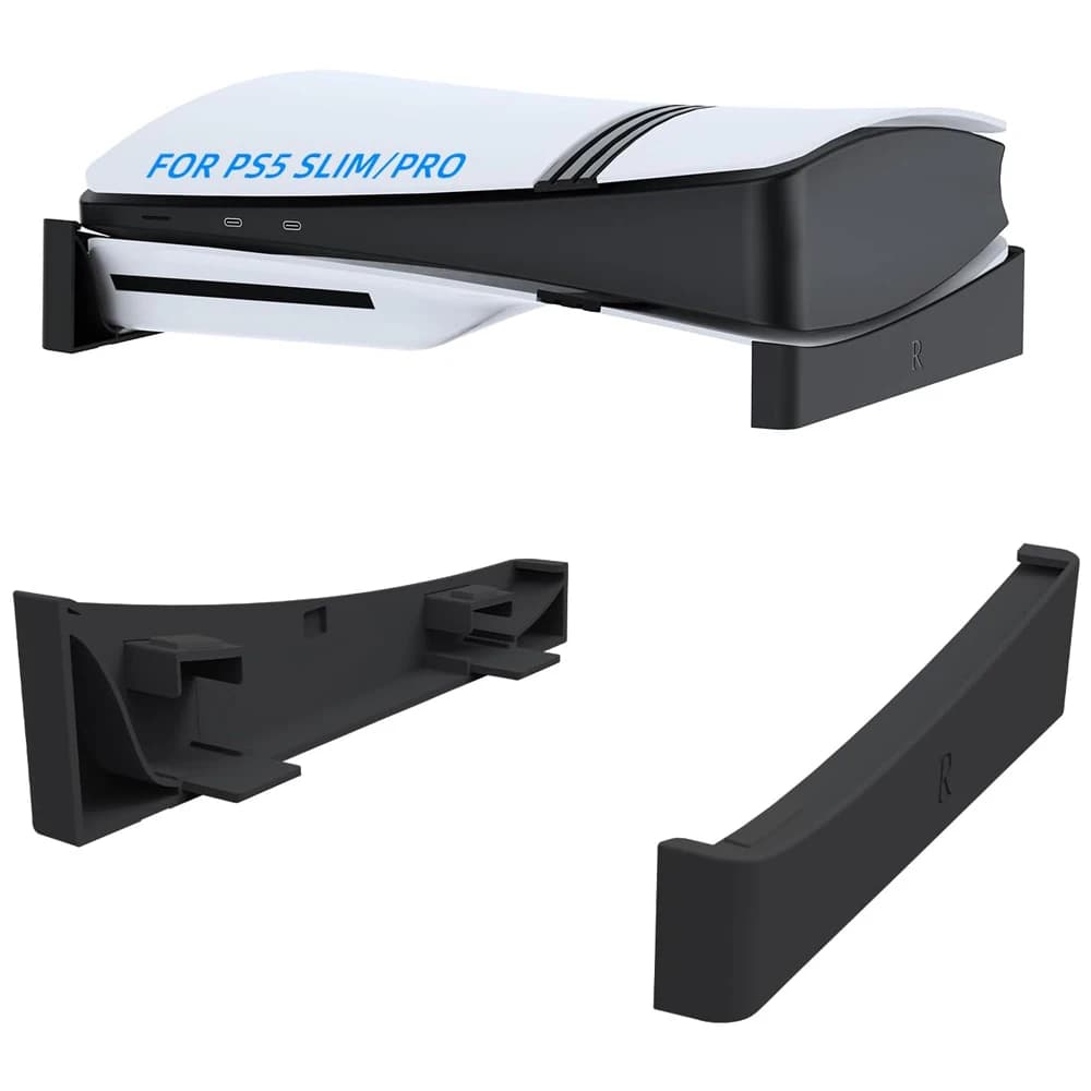 Supporto Orizzontale per Console PS5 Pro/Slim Edizione Disco e Digitale, Staffa di Stoccaggio con Base Antiscivolo, Accessori