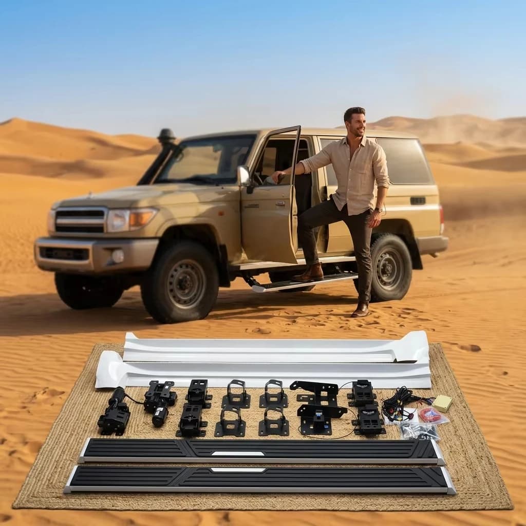 Lifting Side Step With Side Skirts Power Running Boards For Toyota Land Cruiser 300 Side Step Lc300 Threshold