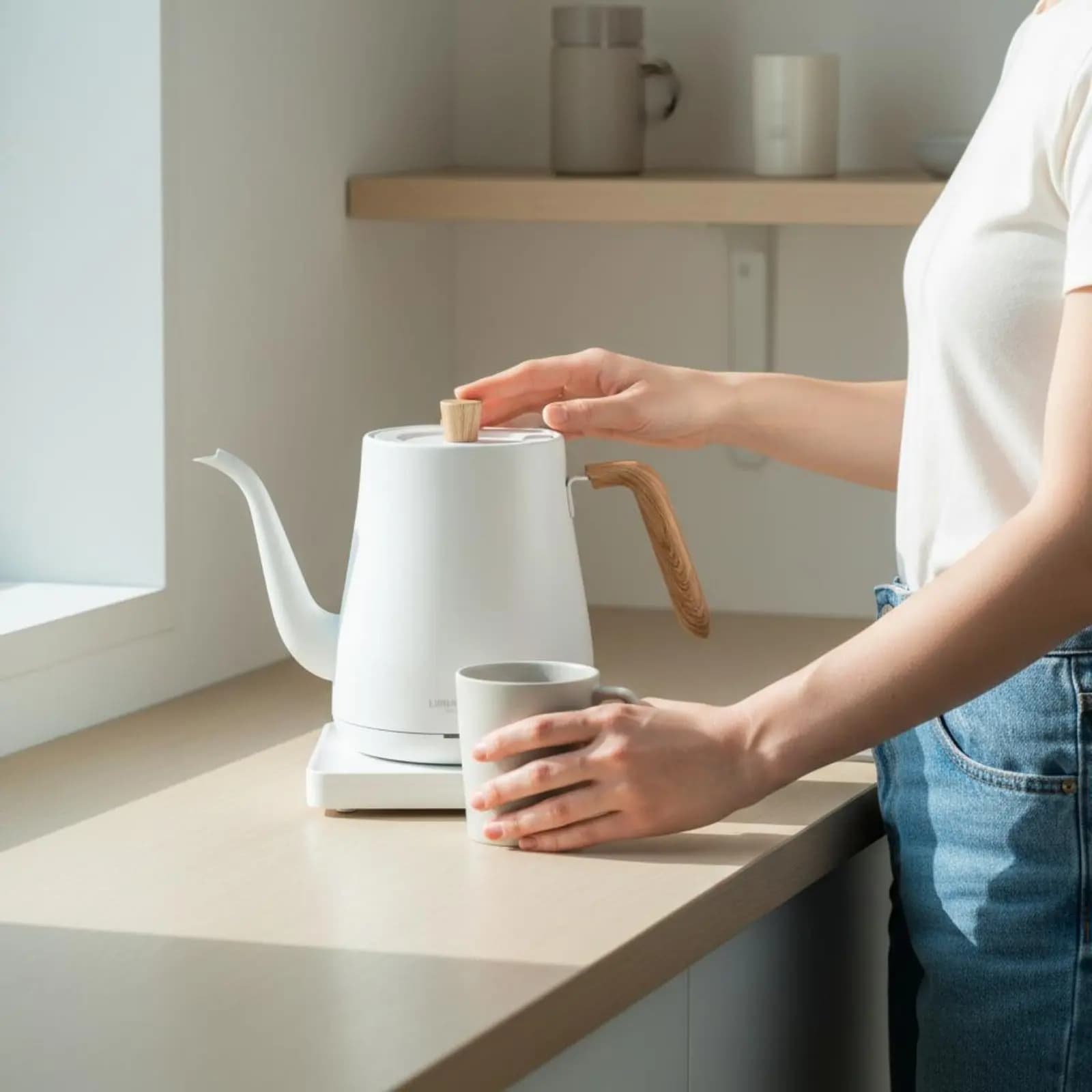 Electric Hot Water Kettle Fast Heating Electric Tea Kettle Hot Water Boiler Easy to Clean Auto Shut-Deactivate for Office, Hotel
