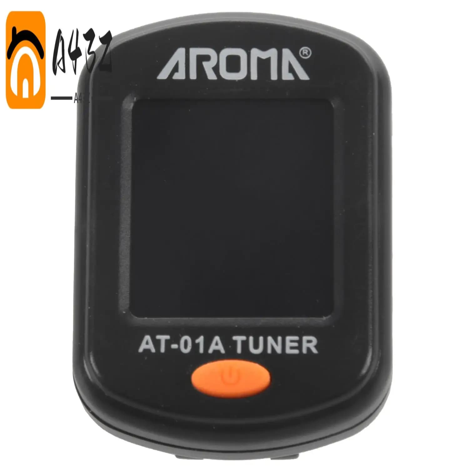 A43Z-Aroma At-01A Accordatore per chitarra Girevole Clip-On Sintonizzatore Display LCD per chitarra acustica cromatica Basso Ukulele