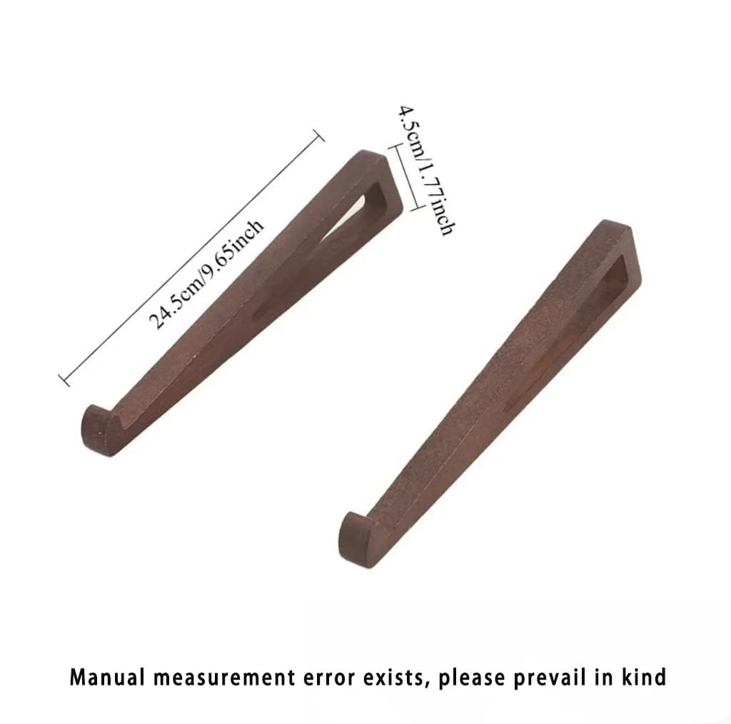 Set di 1 supporto portatile pieghevole in legno per laptop, design triangolare per la ventilazione, accessori da ufficio