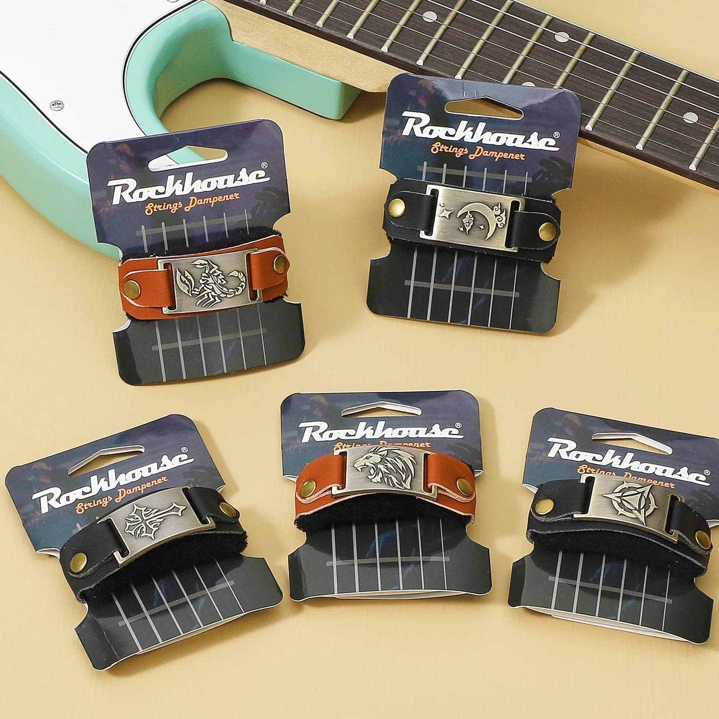 Nastro per Chitarra, Basso, Ukulele e Strumenti a Corda - Silenziatore per Corde e Tasti con Motivi Opzionali