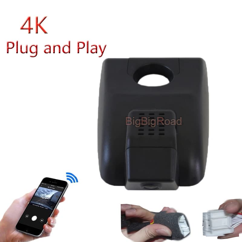 4K Plug And Play For Toyota RAV4 RAV-4 Wildlander 2019 2020 2021 Harrier Venza 2022 Wifi Car DVR Video Recorder Dash Cam Camera