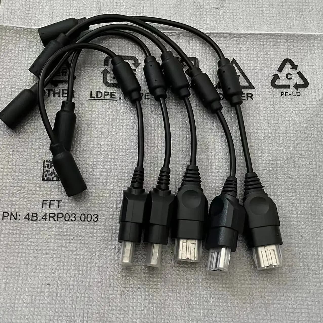 5 pezzi per Controller cablato Xbox Gamepad accessori di gioco cavo staccabile linea adattatore