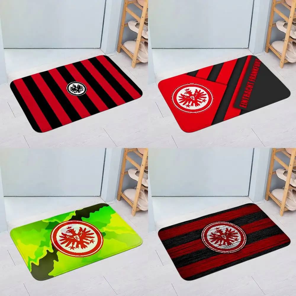 E-Eintracht F-Frankfurt Tappetini da pavimento alla moda, tappeto per lavanderia, per l'arredamento del soggiorno, area lounge, tappetino antiscivolo, zerbino d'ingresso