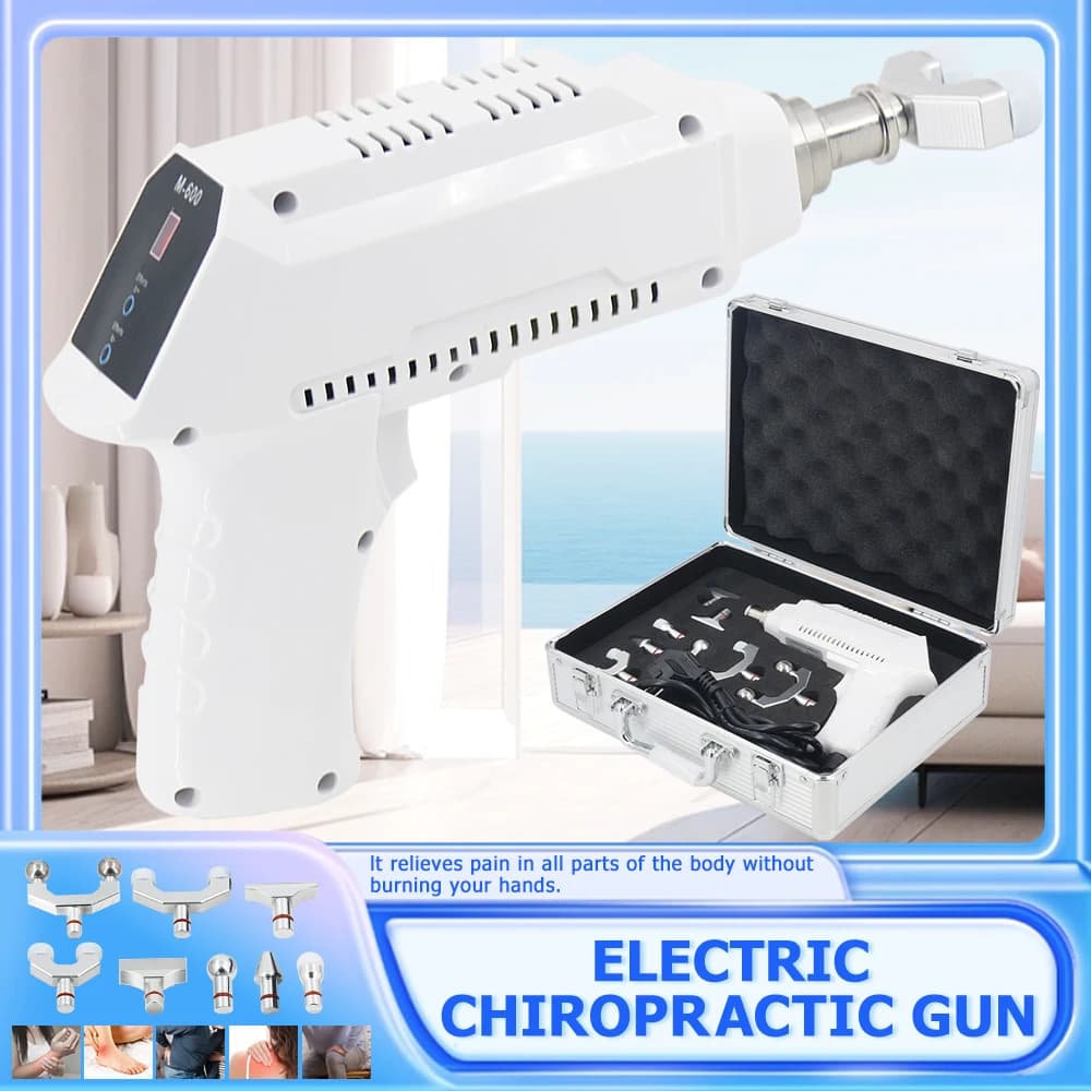 Professional Electric Chiropractic Adjustment Tools 600N Spine Pulse Therapy Massage Body Relaxation Gun for Massage Correction