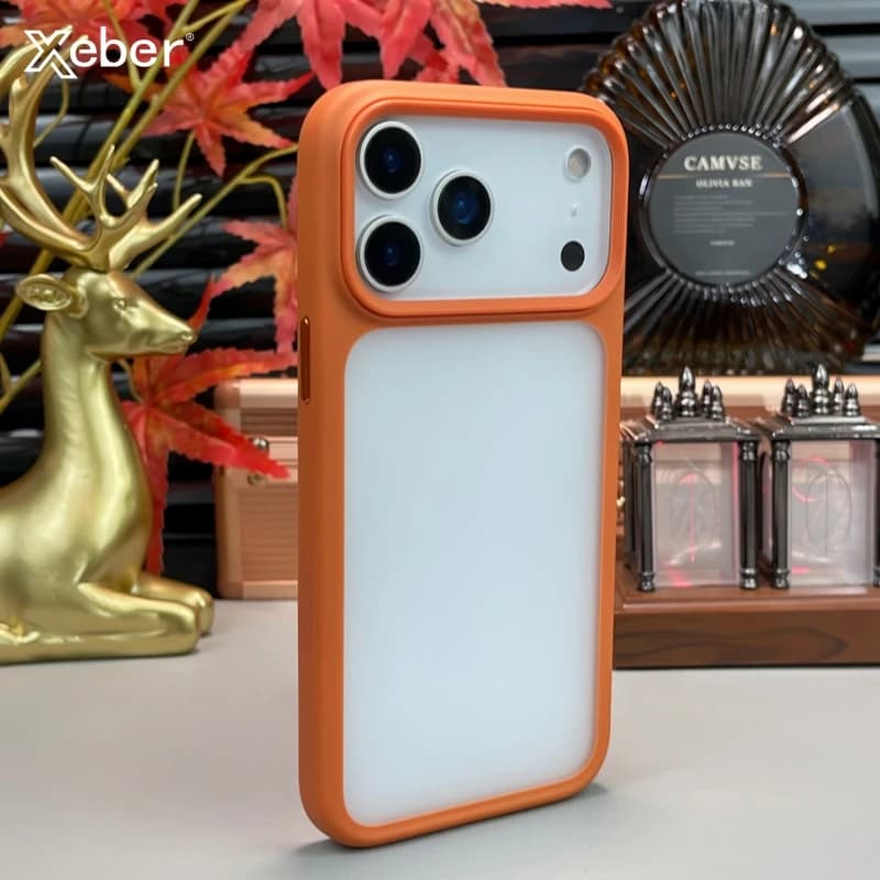 Custodia opaca in TPU trasparente di lusso per iPhone 17 Air 17 Pro Max Pulsante di controllo della fotocamera Cover posteriore in silicone con paraurti trasparente antiurto