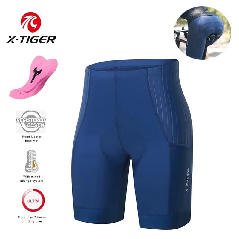X-TIGER women's cycling shorts Shorts with suspenders Road bikes Casual pants by mountain bike Cycling shorts athleisure Cycling clothing