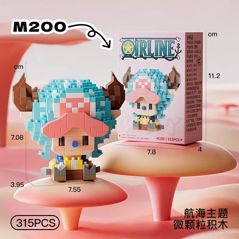 Anime Building Block One Luffy Nami Usopp Assembly Piece 3D Model Robin Franky Jinbe Sanji Mini Bricks Figure Toys For Gift