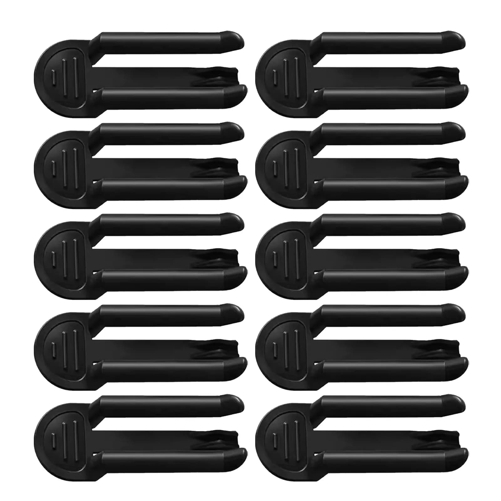 10Pcs Garbage Bin Clips Reusable Plastic Trash Bag Clamps Secure Install Kitchen Office Waste Basket Clamp