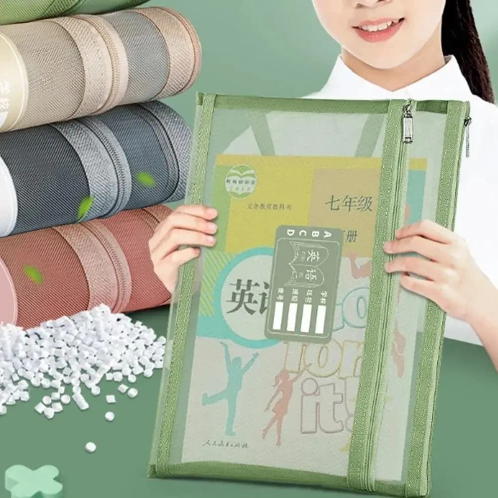New A4 Stationery Storage Bag Large Capacity Transparent Cosmetic Makeup Bag Double-layer Organizer Bag File Folders