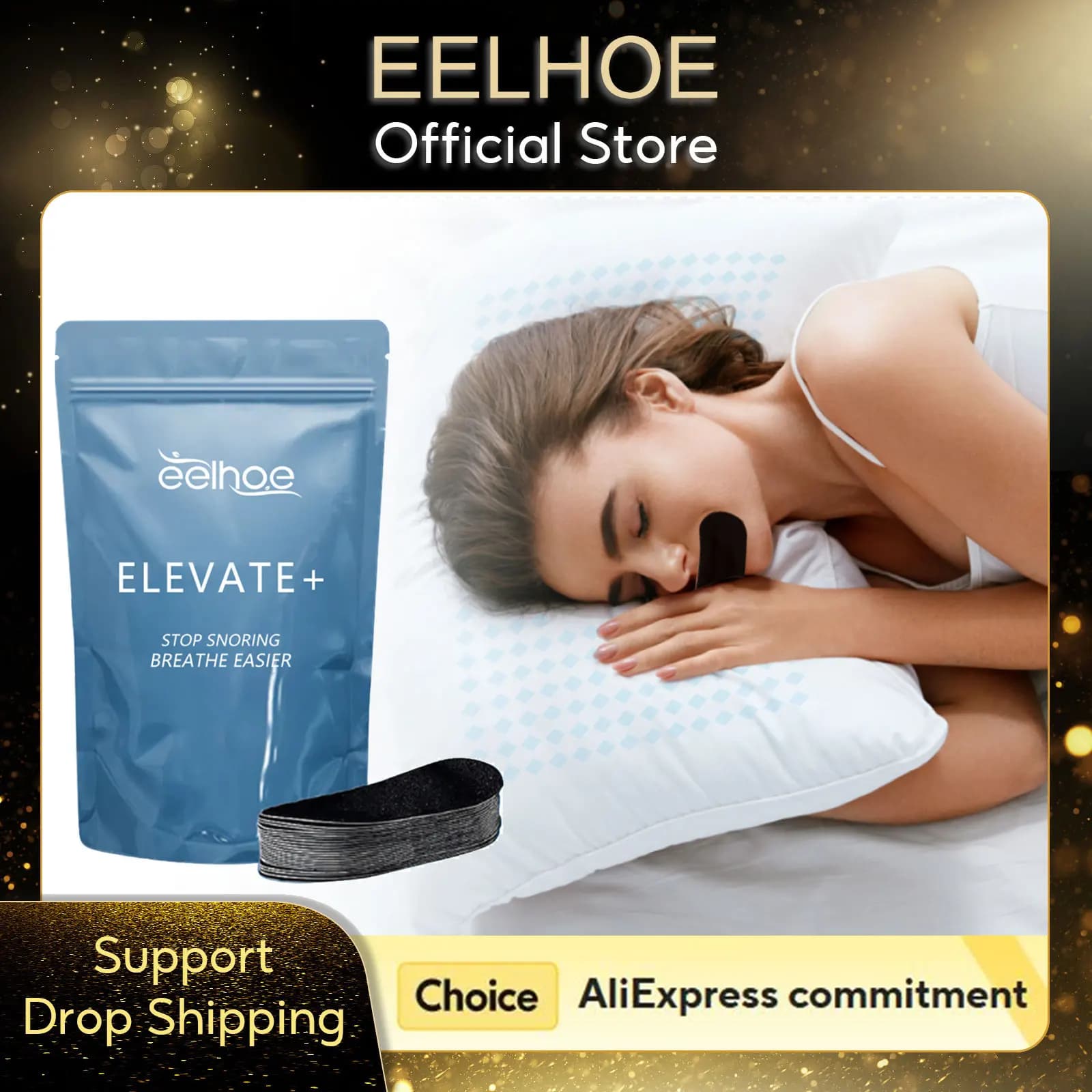Stop snoring Patch for nose breathing correction Improves sleep Promoting breath best portable hysterical tape for night sleep mouth