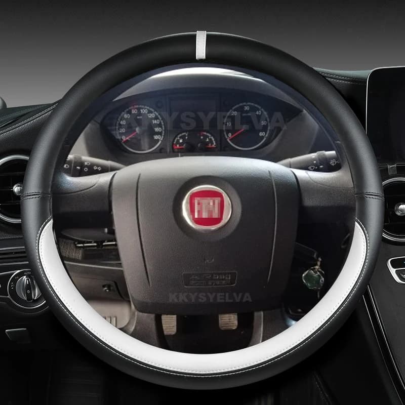 Coprivolante per Auto in pelle microfibra per Fiat Ducato Peugeot Boxer Citroen Jumper Relais Ram Promaster accessori Auto