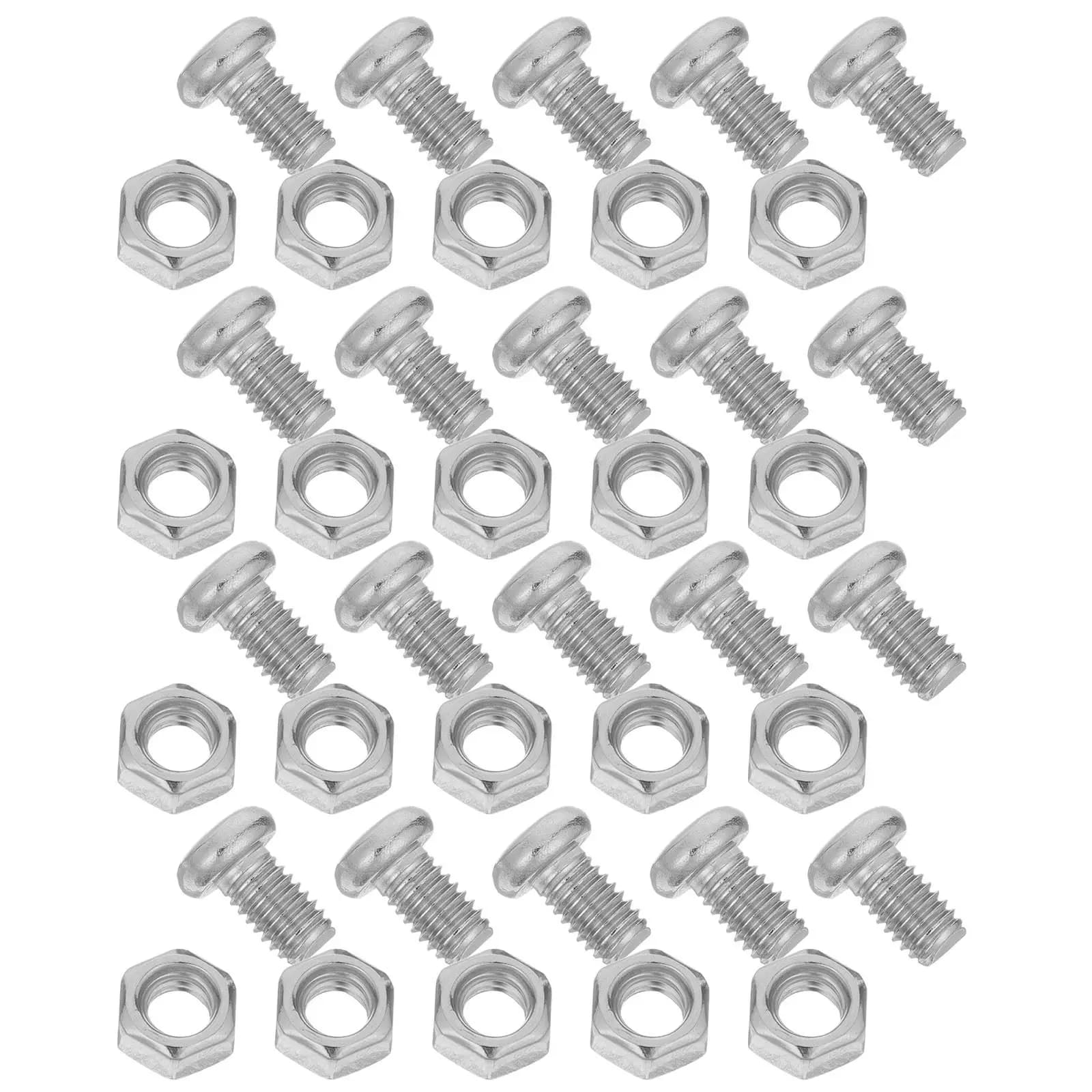 20Pcs Pan Handle Screws Heavy Duty Replacement Mount Bolts for Frying Pan Grip Repair Nonstick Stockpot Soup Pot Handle Fixing