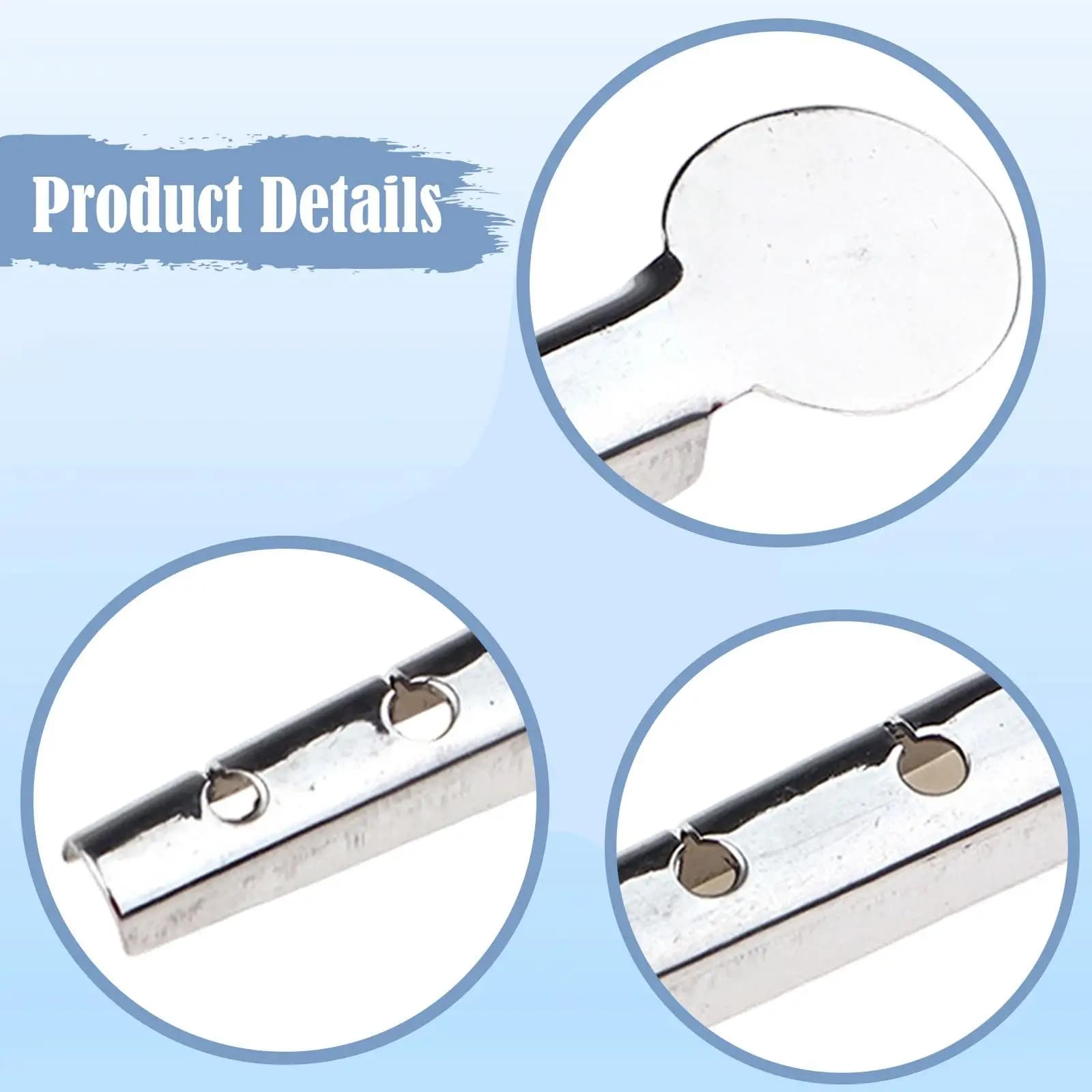 Fly Hook Tying Hackle Guard 5 Hole Stainless Steel Fishing Fly Making Tool for Tackle Box