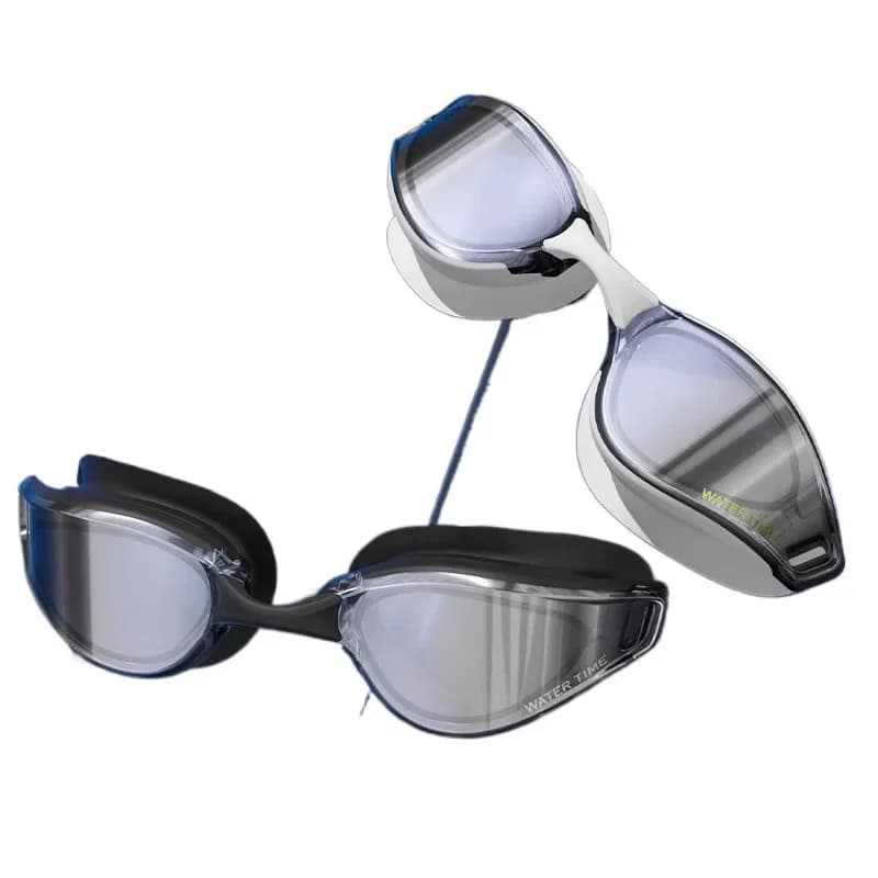 High-definition swimwear, waterproof and anti-fog, for myopia, with large frame, swim glasses with coating for men and women