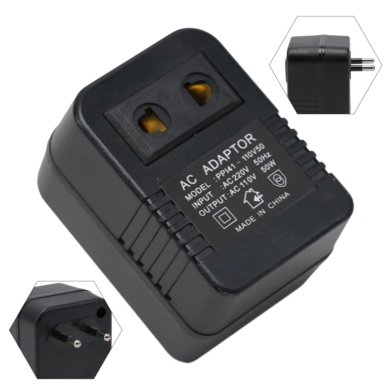 50W Step Down Transformer Travel Adapter AC 220V To 110V Voltage Converter EU Plug Transformer Electrical Supplies