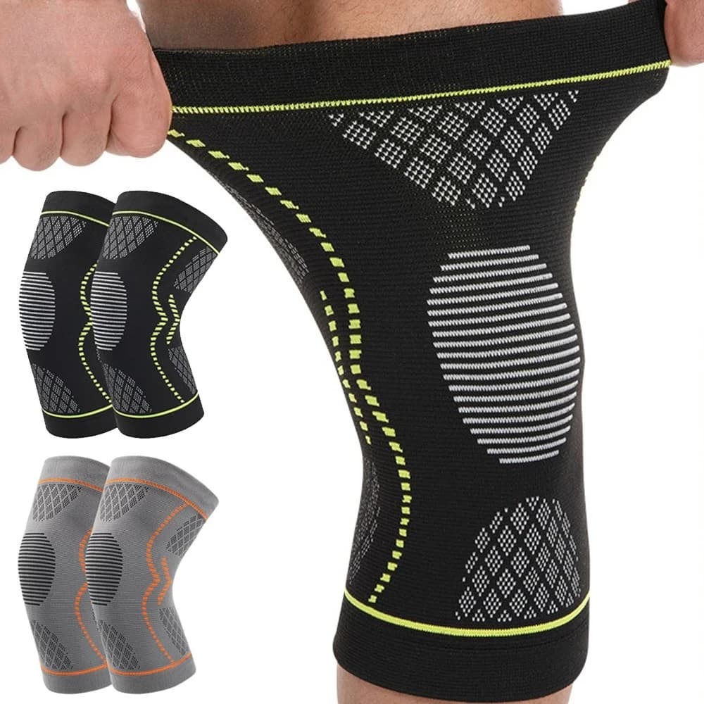 1 paio di ginocchiere per alleviare il dolore, maniche a compressione del ginocchio per uomini e donne, per sollevamento pesi, palestra, allenamento, pallavolo - Strappo del menisco