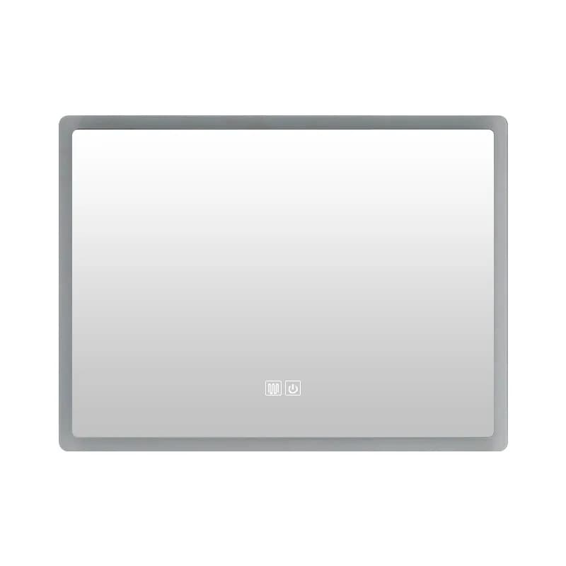 Smart bathroom mirror Wall-mounted anti-fog toilet luminous mirror Toilet square mirror with light