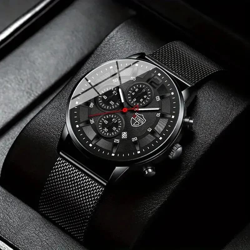 DEYROS moda uomo orologi minimalisti uomo Business Casual orologio al quarzo semplice orologio da uomo con cinturino in maglia di acciaio inossidabile Reloj Hombre