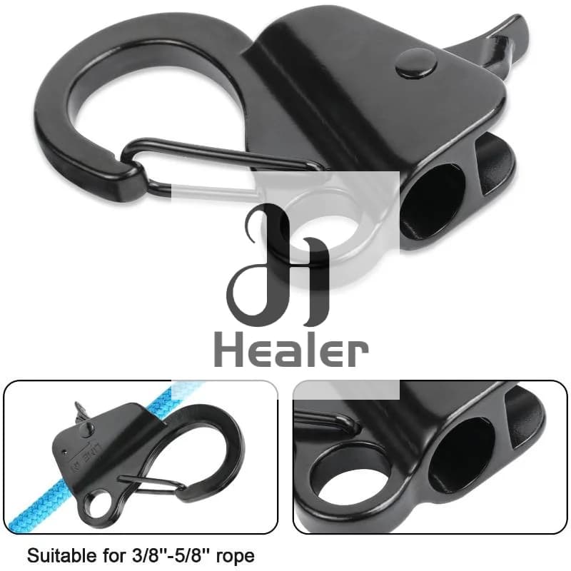 Clip universali per parafanghi per barche 3/8 pollici con filettatura rapida Ganci di ancore per linea scorrevole regolabile a molla Accessori per yacht