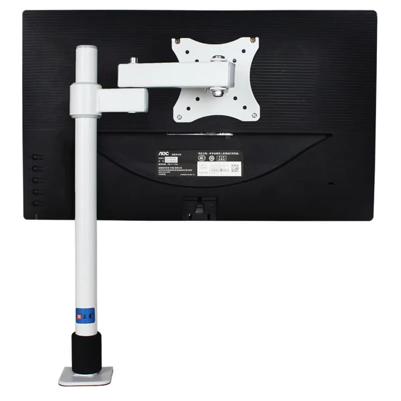 HILLPORT Screen 14 "-27" arm Single monitor fully adjustable LED support LCD TV bracket VESA 100x100 white XL19