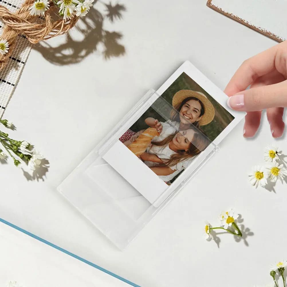 Set di cornici per foto da 4 pezzi, piccole cornici per foto da scrivania, casa, ufficio, design verticale portatile per foto, casa