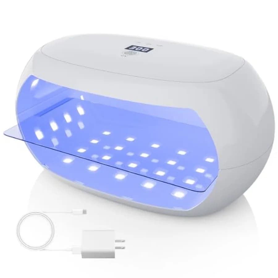 PUWANJILI UV Light for Resin, 360° Ring Dual-Layer and Adjustable Time Setting /3/5min UV Resin Light, 56 LED High-Powered UV L