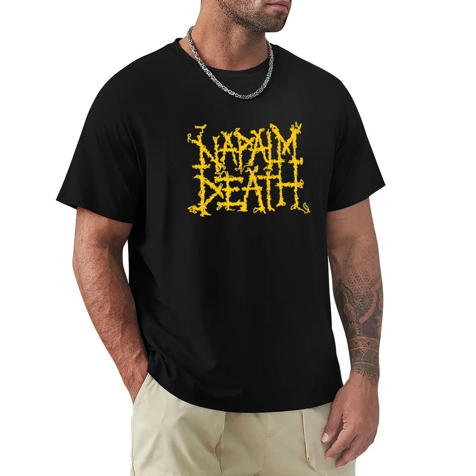 T-shirt Napalm Death, maglietta sportiva leggera a maniche corte