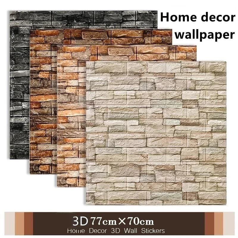 1-10 pz 70*77 cm 3D Carta da parati autoadesiva Adesivi murali in mattoni Decorazioni per la casa Carta da parati per pareti Camera da letto fai da te Papel De Parede