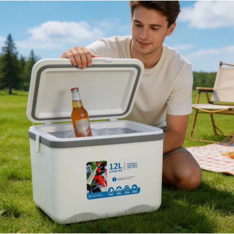 Nuovo Contenitore Termico Portatile da 12L per Pesca e Campeggio 2026 - Borsa Frigo per Escursioni e Conservazione Attrezzatura da Pesca