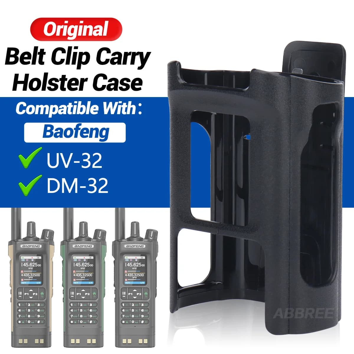 1/2/5X Baofeng UV-32 Walkie Talkie Clip da cintura Custodia per fondina per UV32 DM32 DM-32 Accessori per radioamatori bidirezionale per il campeggio