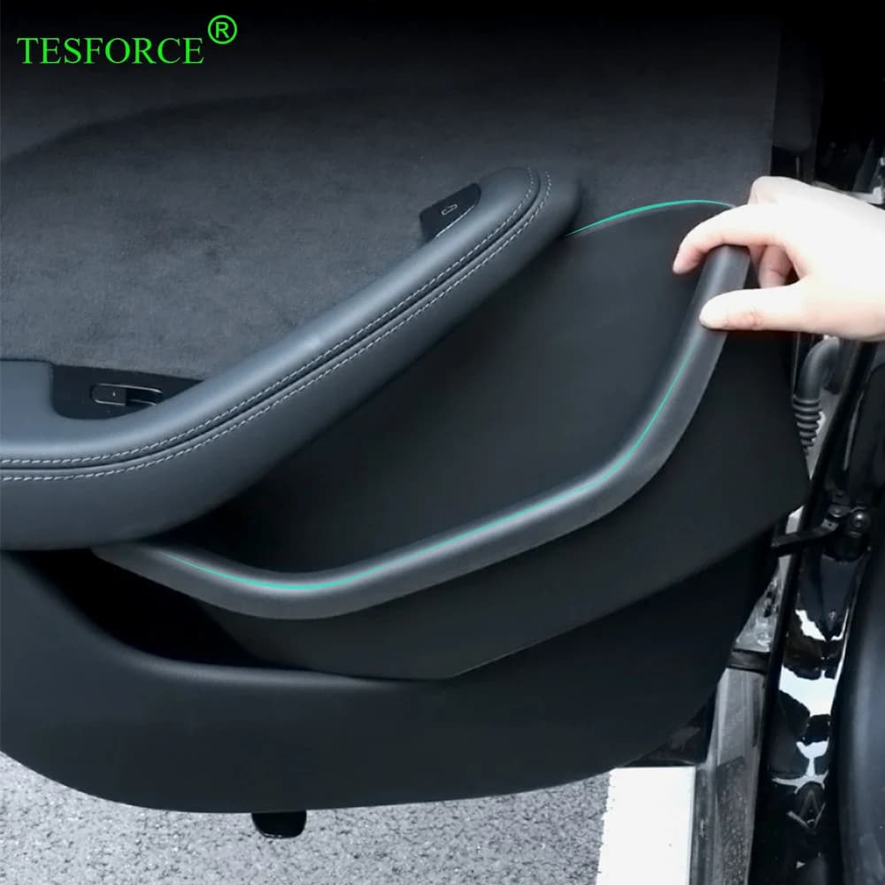 For Tesla Model 3 Highalnd 2023-2024 Case Holders Slot Mat Door Side Organizer TPE Mats Full Cover Rubber Waterproof