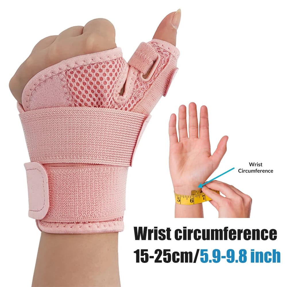 1 Pezzo Tutore Flessibile per Polso e Pollice, Supporto Traspirante per Tendinite e Artrite, Protezione per Pollice Adatta a Mano Destra e Sinistra