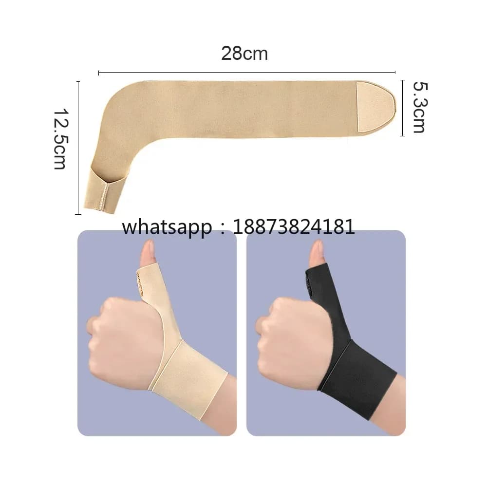 Supporti per Pollice e Polso Traspiranti, Fascia Elastica per Mano, Morbida e Confortevole, Spedizione Rapida