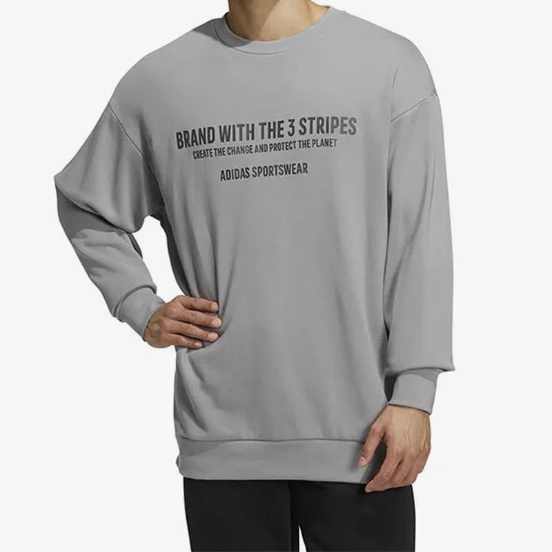 Felpa con cappuccio fitness M CREW SWEAT da uomo originale Adidas HZ7020