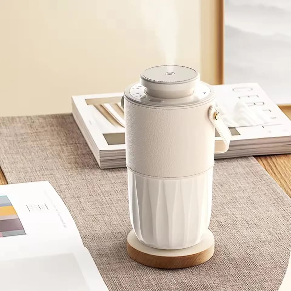 Diffusore di Oli Essenziali per Auto, Umidificatore USB Ricaricabile Senza Acqua, Diffusore di Aromi per Casa, Camera da Letto, Ufficio