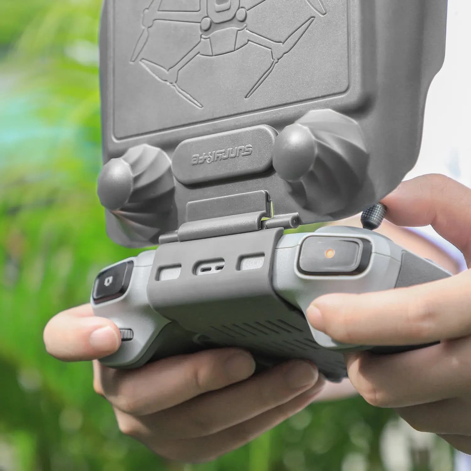 B68A 2 In 1 Protective Cover Dustproof Plastic Remote Controller Cover Scratch-Proof Dust Cover For DJI Mini 3 Pro Drone