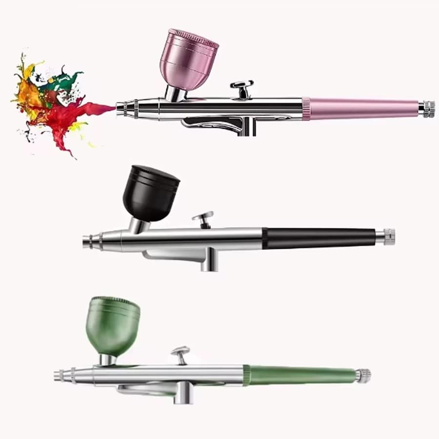 Penna per pistola a spruzzo con ugelli da 0,3 mm per aerografo portatile a singola azione per modello di torta, unghie, pittura per auto, bellezza a getto d'inchiostro