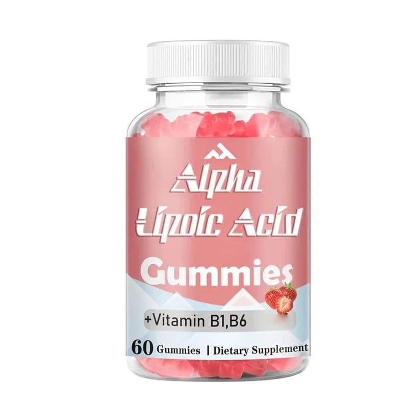 600mg alpha lipoic acid gummies and vitality supplements containing vitamins B1 and B6, high absorption, non GMO, vegan