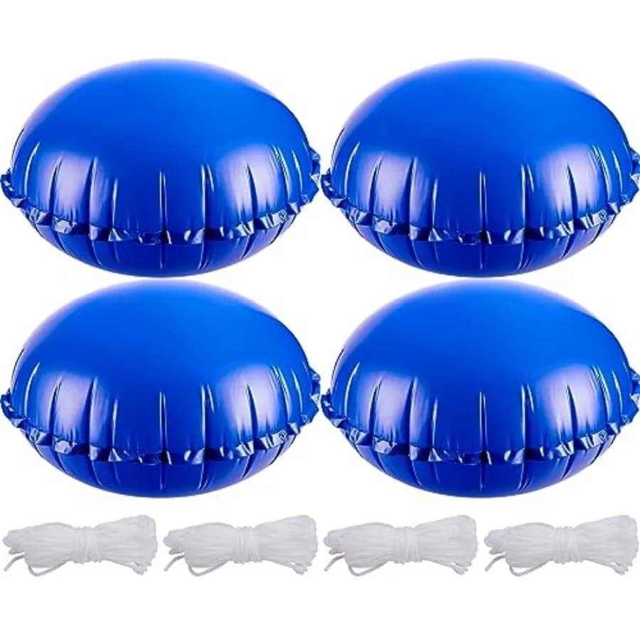 Cuscino d'aria per piscine fuori terra - Copertura invernale rotonda per piscina - Equalizzatore di ghiaccio - Supporto per la chiusura invernale della piscina