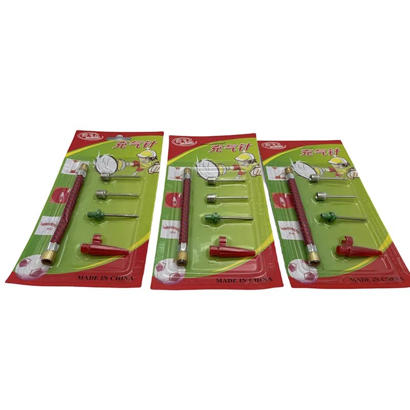 Set di 5 Aghi per Gonfiaggio con Tubo Flessibile per Pneumatici di Biciclette, Palloni da Basket, Calcio, Pallavolo, Accessori per Biciclette