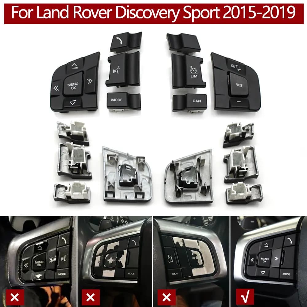 Volante dell'auto Interruttore Multifunzione Pulsante di Controllo Della Copertura Per Land Rover Discovery Sport Per Jaguar XE XF F-PACE C-PACE